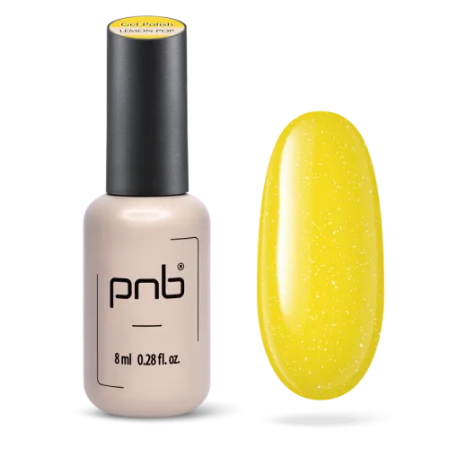 Gel nail polish Juicy Spark PNB, Lemon Pop, 8 ml. 