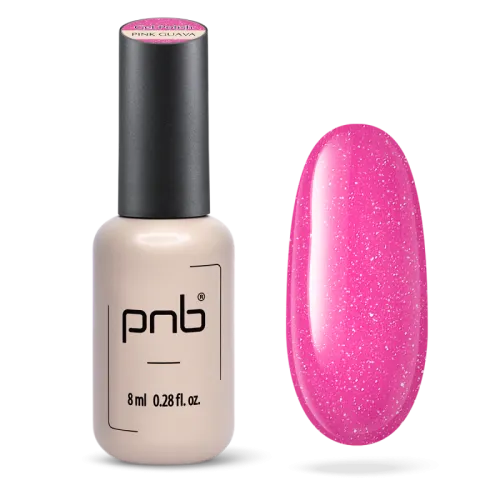 Gel nail polish Juicy Spark PNB, Pink Guava, 8 ml. 