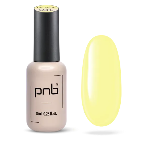 Gel nail polish PNB Citrone 03L (limited edition), 8 ml.