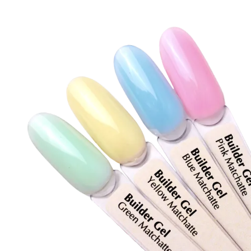 UV/LED Builder Gel PNB, Green Matchatte, 15 ml.