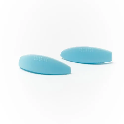 Set of silicone rollers for lamination of OPEN LOOK eyelashes, 4 pairs, "MYH", SCULPTOR (Blue)