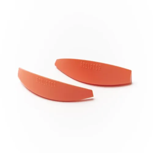 Set of silicone rollers for lamination of OPEN LOOK eyelashes, 4 pairs, "MYH", SCULPTOR (Coral)