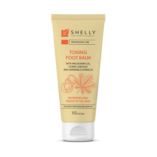 Toning foot balm with macadamia oil, horse chestnut and witch hazel extracts Shelly 100 ml
