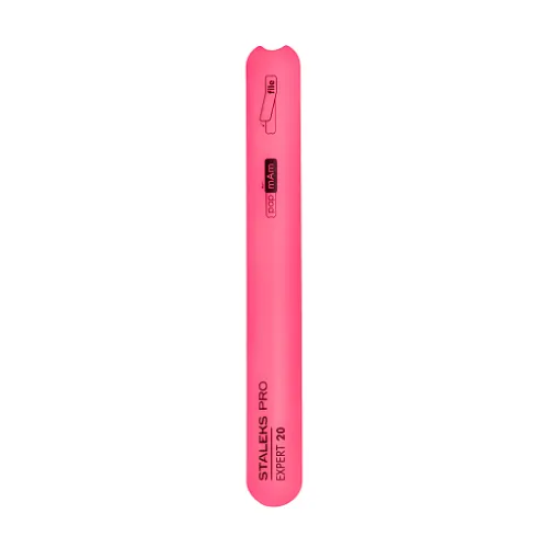 Beveled plastic nail file, straight (base) Staleks EXPERT 20 SPBE-20