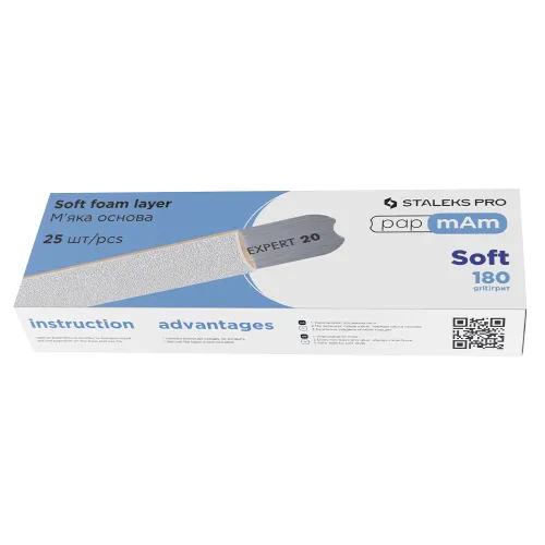 STALEKS Files papmAm Soft Base EXPERT 180 Grit 25 pcs DFCE-20-180/25W
