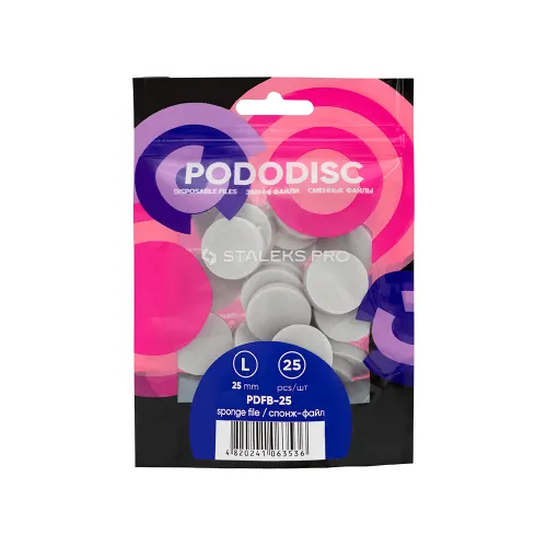 STALEKS Pro Disposable File Sponges PODODISC L 25 pcs PDFB-25