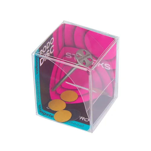 Elongate pedicure disc Staleks PODODISC EXPERT XS and set of disposable file 180 grit 5 pc (10 mm) PDLset-10