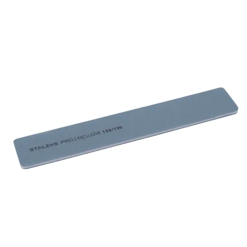 Mineral broad straight nail file Staleks EXCLUSIVE 150/150 grit NFX-32/9