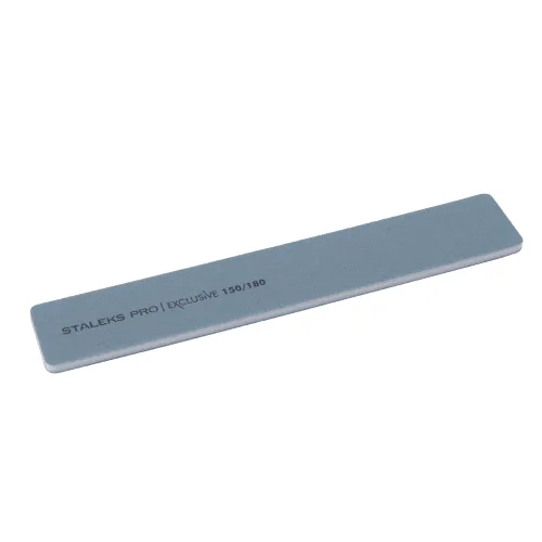 Mineral broad straight nail file Staleks EXCLUSIVE 150/180 grit NFX-32/10
