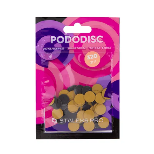 Refill pads for pedicure disc PODODISC STALEKS PRO XS 320 grit (50 pc) PDF-10-320