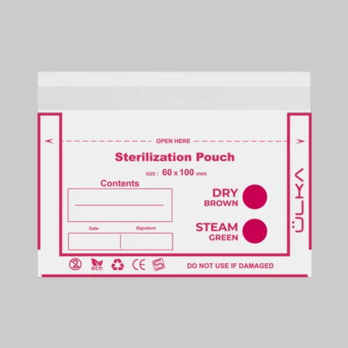 ÜLKA Kraft sterilization bags with class 4 indicator, 60 x 100 white (100 pcs)