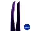 Eyebrow tweezers - bevelled violet ZOLA