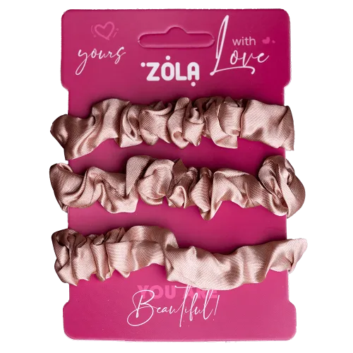 Hair ties Beige, 3 pcs. ZOLA