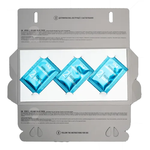 ZOLA Color Lab Набор в саше 02 Volume Blue Fixer (3 x 1 ml)