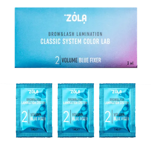 ZOLA Color Lab Набор в саше 02 Volume Blue Fixer (3 x 1 ml)