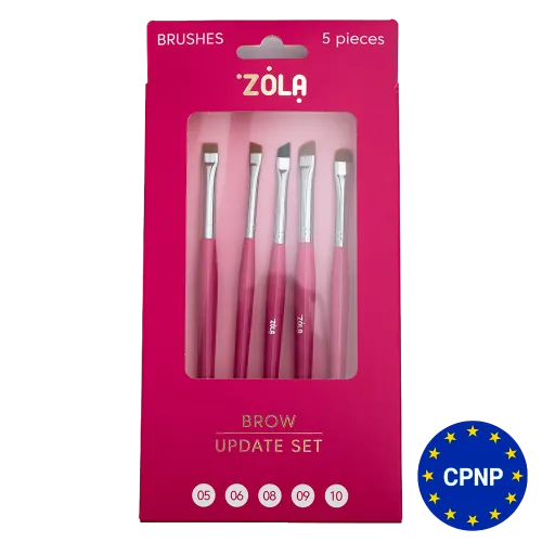 ZOLA Eyebrow Brush Set – Brow Update Set (5 pcs)