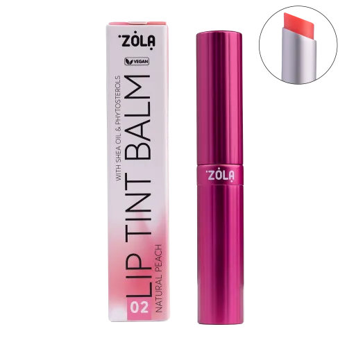 ZOLA Lip Tint Balm (02 Peach Natural) 3 g