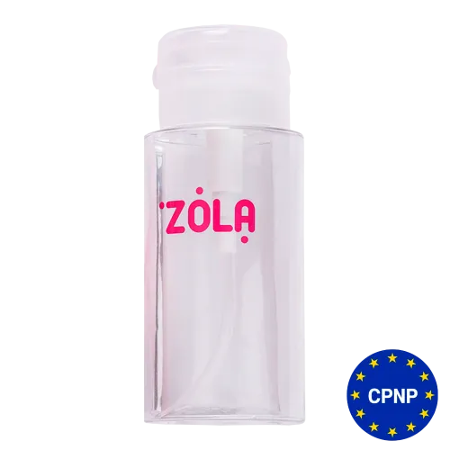 ZOLA Plastic Liquid Container with Dispenser Pump (Transparent)