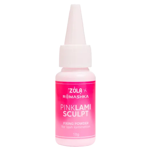 ZOLA x Romashka Fixing powder for lash lamination Pink LamiSculpt, 10 g