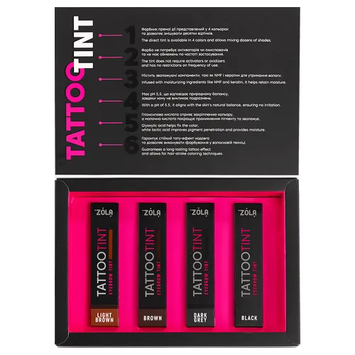 ZOLA TATTOO TINT Color Set