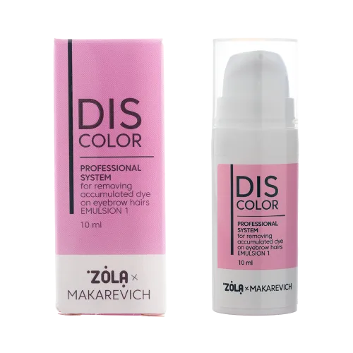 ZOLA x Makarevich DISCOLOR Emulsion 1 Professional system for removing accumulated dye from eyebrow hairs 10 ml.